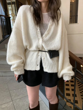 loose knit cardigan