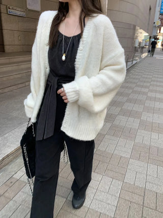 loose knit cardigan