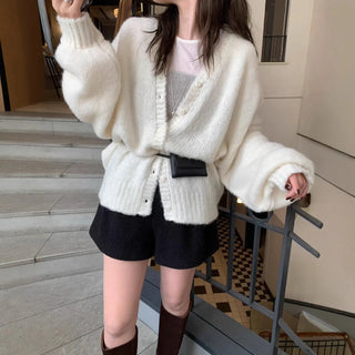 loose knit cardigan