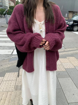 loose knit cardigan