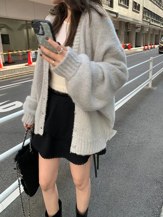 loose knit cardigan