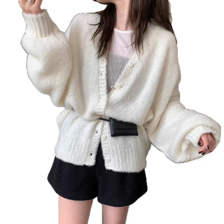 loose knit cardigan
