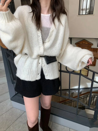 loose knit cardigan