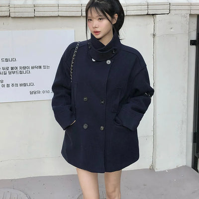 scarf quilted coat