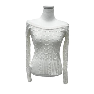 off-shoulder knit top