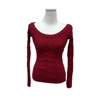 off-shoulder knit top