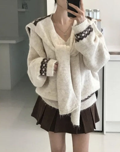 scarf two-piece set