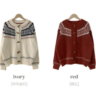 horn button cardigan