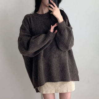 split thick sweater