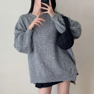 split thick sweater