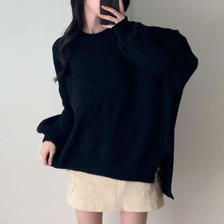 split thick sweater