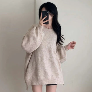 split thick sweater