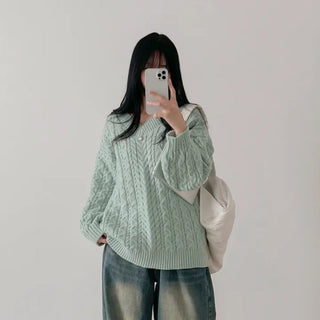 cable knit sweater