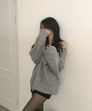 off-shoulder knit top