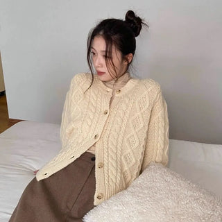twist cardigan coat