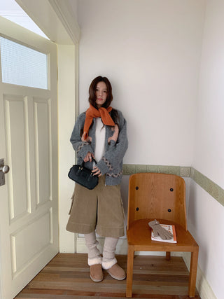 pony jacquard cardigan