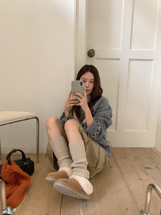 pony jacquard cardigan