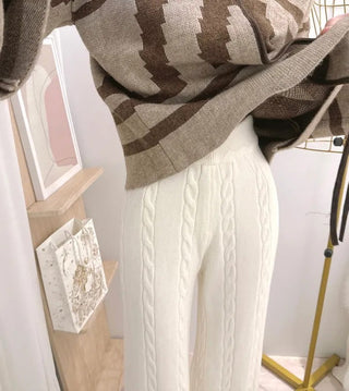 wool wide pants