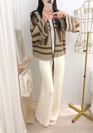 wool wide pants