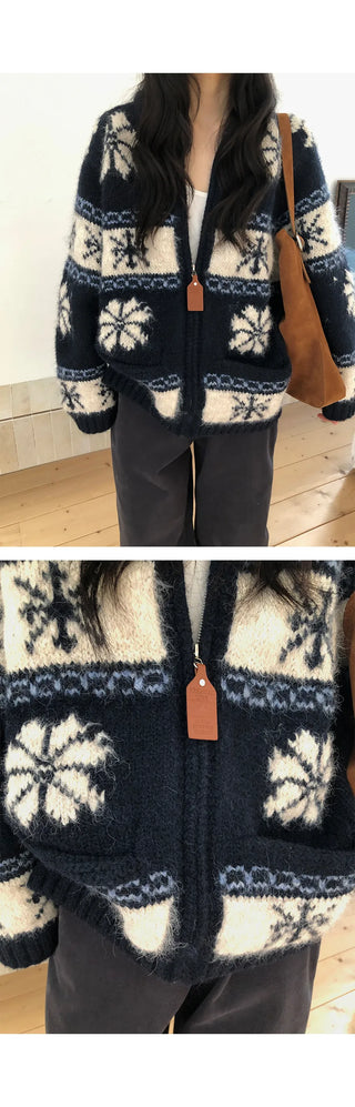 fairisland jacquard coat