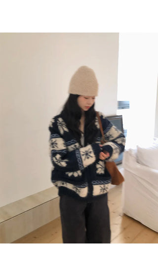 fairisland jacquard coat