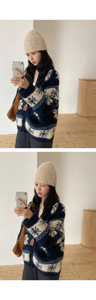 fairisland jacquard coat