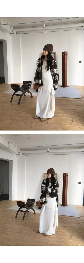 fairisland jacquard coat