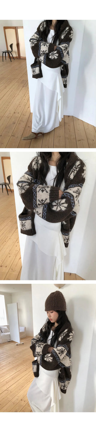 fairisland jacquard coat