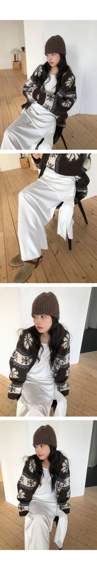 fairisland jacquard coat