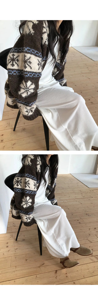 fairisland jacquard coat