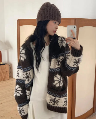 fairisland jacquard coat