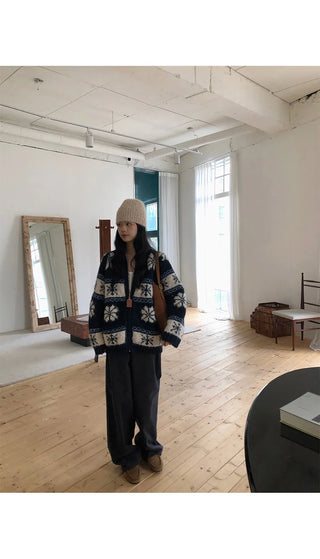 fairisland jacquard coat