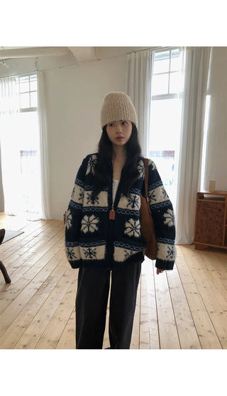 fairisland jacquard coat