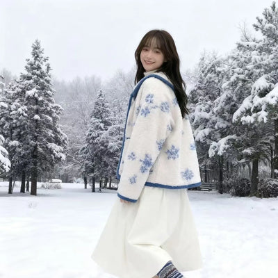 floral lamb coat