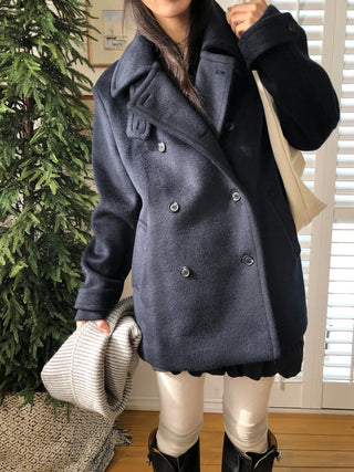 scarf wool coat