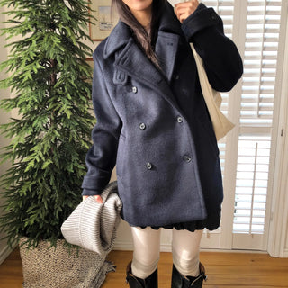 scarf wool coat