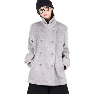 scarf wool coat