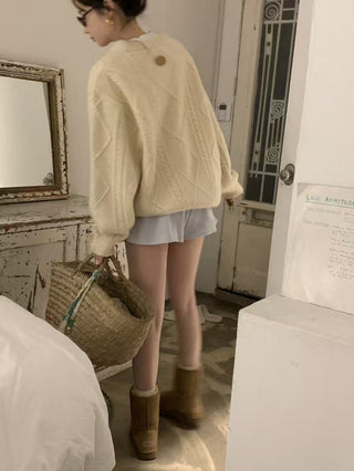 twist knit sweater