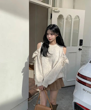off-shoulder sweater