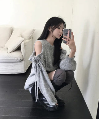 off-shoulder sweater