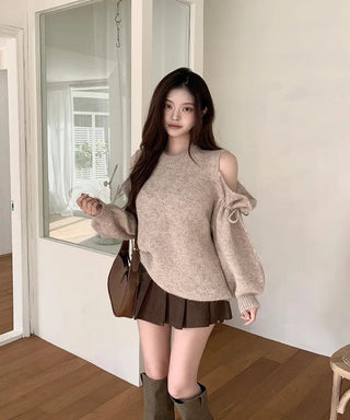 off-shoulder sweater