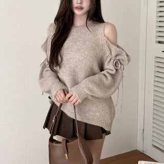 off-shoulder sweater