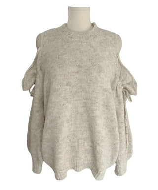 off-shoulder sweater