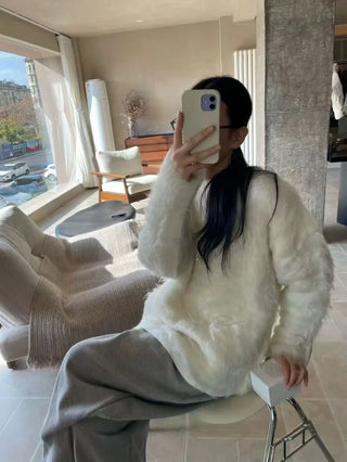 pullover brushed sweater