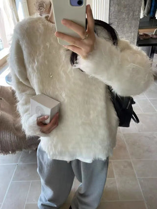 pullover brushed sweater