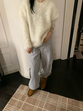 pullover brushed sweater