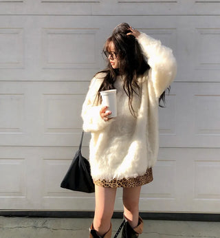 pullover brushed sweater