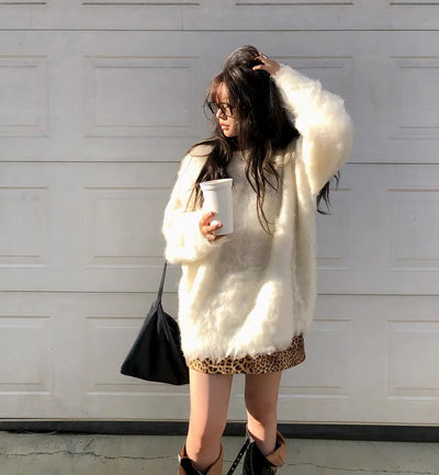 pullover brushed sweater
