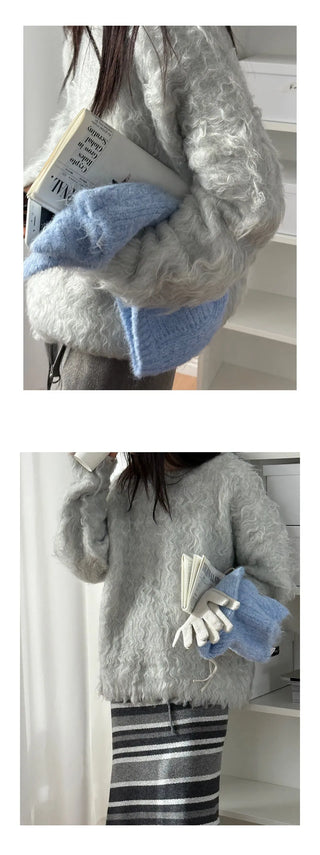 pullover brushed sweater