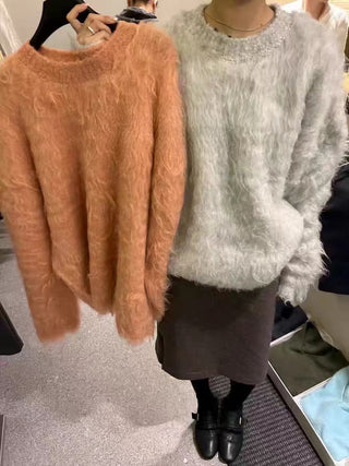 pullover brushed sweater